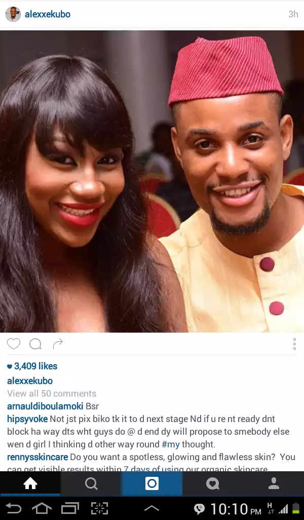 See The Photo Of Actor Alexx Ekubo And This Pretty Actress That Got His Fans Wagging Tongues